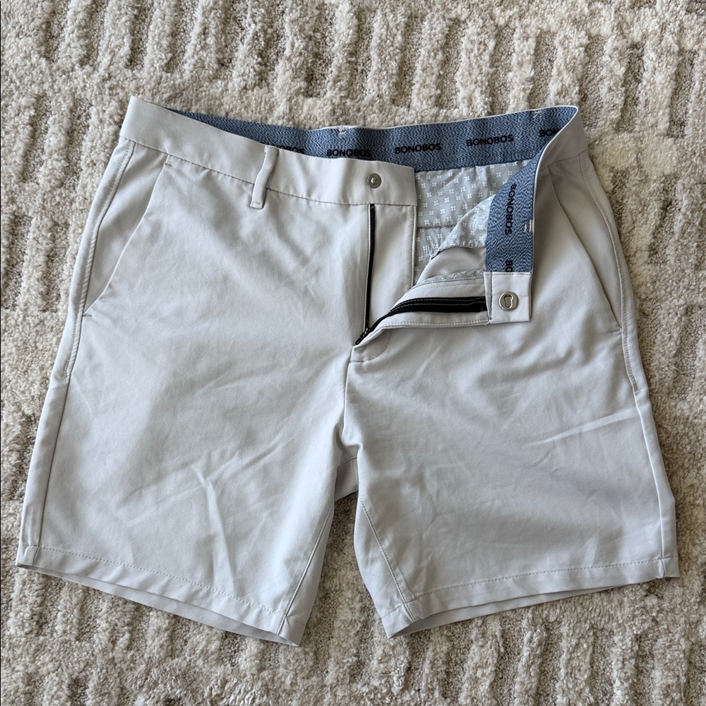 Bonobos Light Gray Men's Casual Chino Shorts